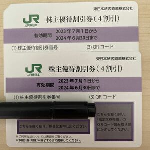 迅速発送 【番号通知】JR東日本旅客鉄道 株主優待割引券 (4割引) 1枚