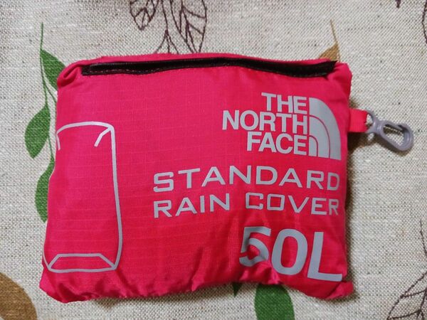 THE NORTH FACE　ノースフェイス　リュック　レインカバー　 レッド 50L 中古品 