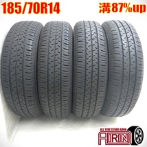 中古タイヤ 185/70r14 タイヤ セイバーリング SL101 4本セット アリオン アレックス カローラアクシオ プレミオ 中古 14インチ_画像1