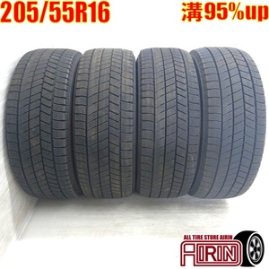 中古タイヤ 205/55r16 スタッドレスタイヤ ブリヂストン ブリザック VRX3 4本セット 86 オーリス ヴォクシー ラフェスタ 中古 16インチ