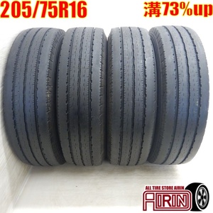 中古タイヤ 205/75R16 113/111L ヨコハマ エルティー151アール サマータイヤ 4本セット エルフ 中古 16インチ