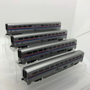 KATO Nゲージ #106-3510 Amtrak Superliner Passenger Car Phase II 4 Car Set A /b アムトラック 外国車両 1円〜