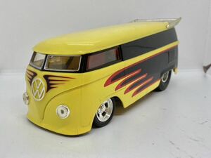 ② マテル ホットウィール フォルクスワーゲン バス 1/18 Hot Wheels Customized VW Drag Bus White & Blue 1円〜