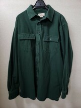 ヴィンテージ90s l.l.bean エルエルビーン　シャモアクロスシャツ　L_画像1