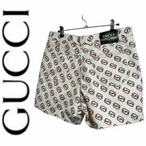 【極美品】GUCCI グッチ ショート パンツ インターロッキング #36_画像1