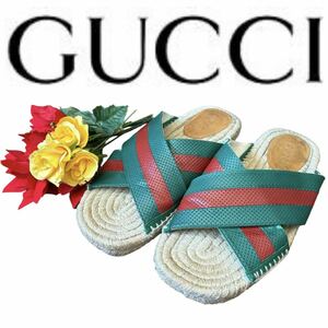 [ превосходный товар ]GUCCI Gucci сандалии #8 эспадрильи 