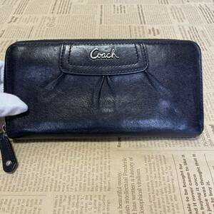 1円スタート！【コーチ】COACH レザー長財布