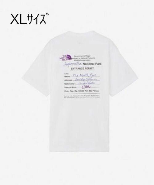 ザ・ノースフェイス Tシャツ 半袖 S/S ENTRANCE PERMISSION TEE NT32439 W XLサイズ