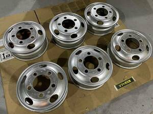 TOPY　鉄ホイール KMC４本中古　16×5.5K 115-8T　5穴 PCD208オフセット115 キャンター等