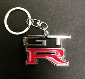 Nissan SKYLINE GT-R BNR32 REAR emblem 1989 LOGO key ring key holder parts Goods Japanese vintage sportscar R32 GTR GTーR RB26DETT