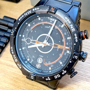 ★TIMEX Tide Temp Compass T2N723 タイメックス タイド テンプ コンパス ブラック×オレンジ