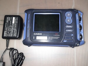 CASIO Casio SY-300 waterproof Impact-proof radio liquid crystal tv-set radio built-in portable tv bath Casio AC adaptor that time thing collection 