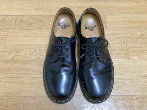 【Dr.MARTENS】ドクターマーチン UK9（約28cm）3ホール 着用10回程度 ブラック BLK 1461 ベックス ギブソン スムースレザー