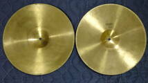 ⑤　SABIAN　白抜き　REGULAR　HATS　１４インチ　上下セット_画像7