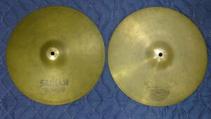 ⑤ SABIAN белый вытащенный REGULAR HATS 14 дюймовый верх и низ в комплекте 