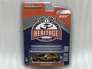 即決 Greenlight 1/64 チェイス 2017 FORD GT ゴールド #5 HERITAGE RACING 1 グリーンマシーン 未開封品 希少 絶版