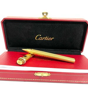 1円スタート Cartier カルティエ ボールペン トリニティ ゴールド　キャップ式 筆記用具　2