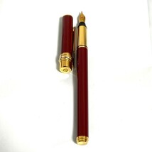 １円スタート 極美品　Cartier カルティエ 万年筆 トリニティ　ボルドー　筆記用具　箱付き_画像2