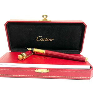 １円スタート Cartier カルティエ トリニティ 万年筆　18K　750 筆記用具 キャップ式