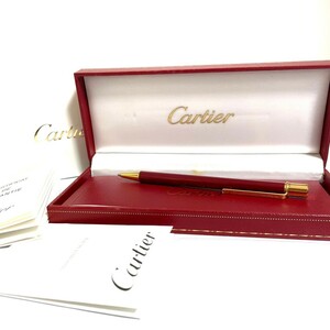 極美品 Cartier カルティエ ボールペン ツイスト式 マスト 箱付き 筆記用具