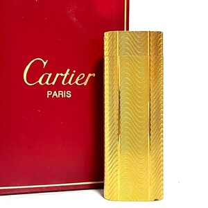 １円スタート Cartier カルティエ ライター オーバル ゴールド ガスライター ローラーガスライター 喫煙具 5856
