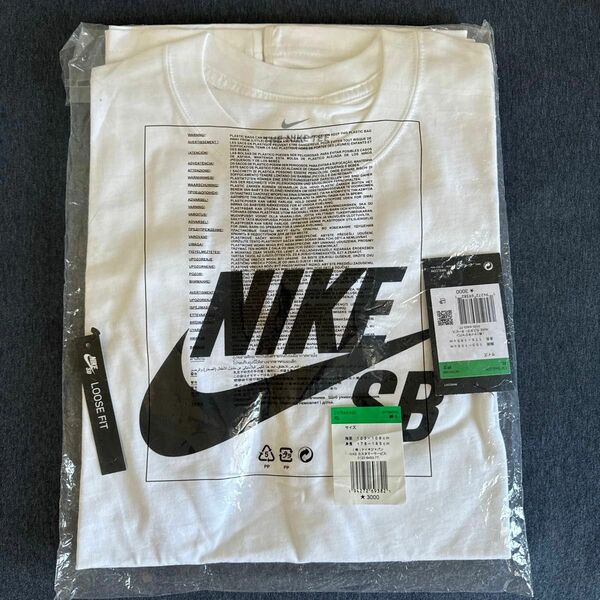 NIKE SB (ナイキ エスビー) ドライフィット ロゴ Tシャツ WHITE (ホワイト) CV7540-100 XLサイズ