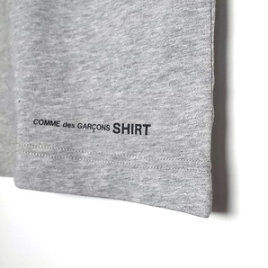 COMME des GARCONS SHIRT 裾ロゴTシャツ グレー sizeLの画像1