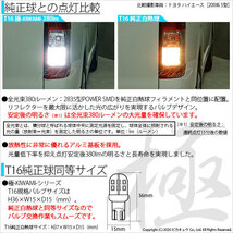 トヨタ ウイッシュ (10系 後期) 対応 LED バックランプ T16 極-KIWAMI- 380lm ホワイト 6600K 2個 後退灯 5-A-6_画像2