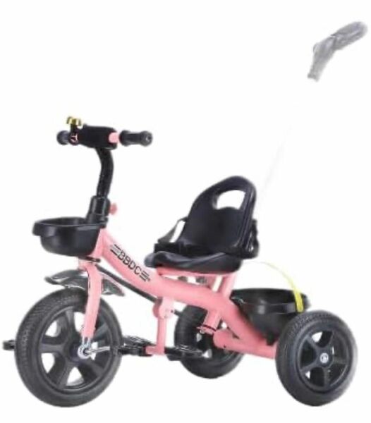 三輪車 押し車 かじ付 2-7歳 幼児用バイク ランニングバイク 組み立て簡単