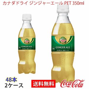 即決 カナダドライ ジンジャーエール PET 350ml 2ケース 48本 (ccw-4902102141932-2f)