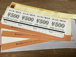 クリエイトレストランツ 株主優待券 38000円分