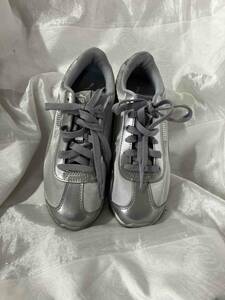 PUMA Puma silver color thickness bottom sneakers size 22.5