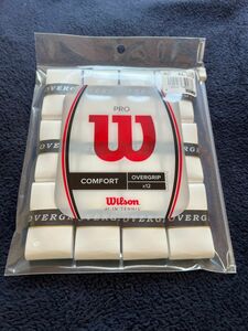 【新品】ウイルソン プロオーバーグリップ ホワイト 12本入り Wilson PRO OVERGRIP WHITE 12PK