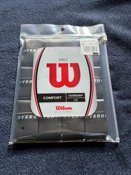 【新品】ウイルソン プロオーバーグリップ ブラック 12本入り Wilson PRO OVERGRIP BLACK 12PK