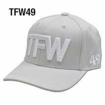 TFW49 junhashimoto メンズ キャップ帽子 シルバーグレー T132220009 SV ジュンハシモト ゴルフ カジュアル かっこいい @_画像1