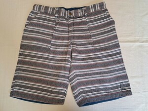 #[ condition good ]SIERRA DESIGNS ( Sierra Design z) cotton border × nylon reversible short pants [USA M size /JPN L size ]#