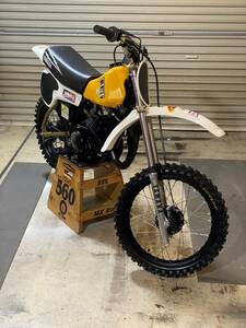 YAMAHA ヤマハ１９８１YZ80４V1　ビンテージモトクロス　VMX　GT80　マメタン　空冷最後　インターカラーストロボ再出品