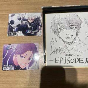 映画「劇場版ブルーロック -EPISODE 凪-」入場者特典 入場者プレゼント第4弾 ミニ色紙 潔世一 カード 凪&レオ2枚付き