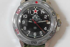 ビンテージ 旧ソ連軍用時計 ソビエト連邦 旧ソビエト ロシア 実物 手巻き ねじ込み式リューズ 戦車部隊 腕時計 良品