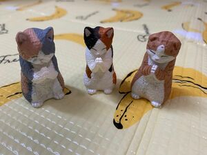 合掌　匠　猫拝　3体セット