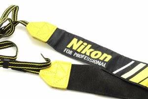 【良上品】Nikon ニコン ストラップ FOR PROFESSIONAL イエロー #4474