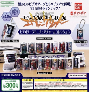 新世紀エヴァンゲリオン ビデオテープミニチュアチャームコレクション 全15種セット ガチャ 送料無料 匿名配送