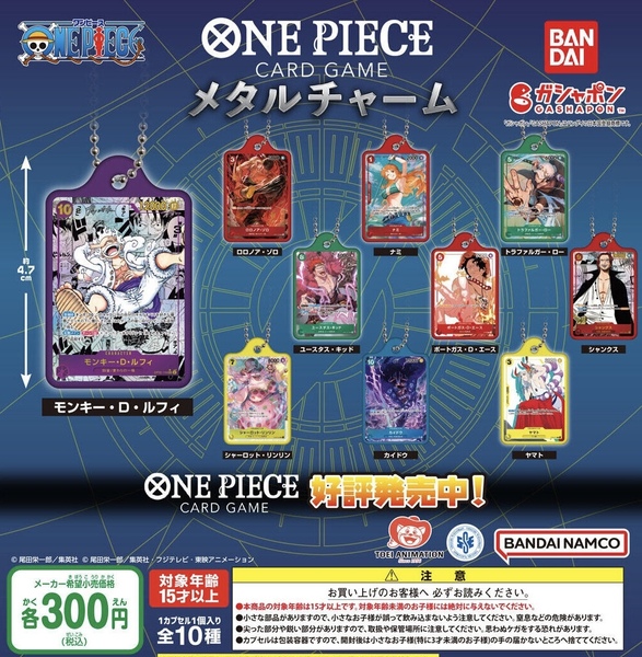 ワンピース ONE PIECE カードゲーム メタルチャーム 全10種セット ガチャ 送料無料 匿名配送