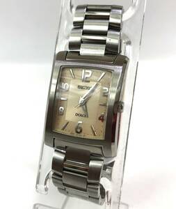 稼働品 セイコー ドルチェ クオーツ 4J41‐0AH0 アイボリー SEIKO #204175-33