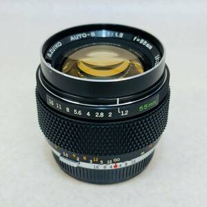 3-180★ OLYMPUS オリンパス M-SYSTEM G.ZUIKO AUTO-S 1:1.2 f=55mm カメラレンズ 中古 現状品