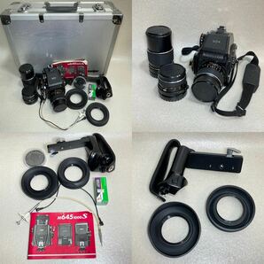 C6030） MAMIYA M645 1000S MAMIYA-SEKOR C F2.8 55mm / F2.8 80mm / F4 150mm 中判カメラ フィルムカメラ レンズ セットの画像2