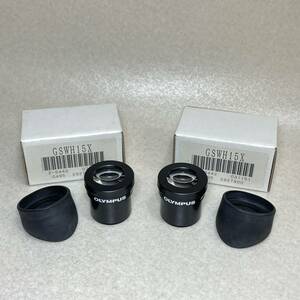 8-34) OLYMPUS real body microscope for 15 times connection eye lens Olympus GSWH15x/16 2 piece 