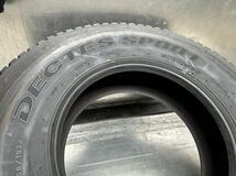 2022年 DUNLOP 315/80R22.5 156/153J DECTES SP001 バリ山スタッドレス1本、15.31mm_画像7