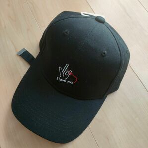 新品　キャップ　 帽子　ブラック　シンプル　ワンポイント　