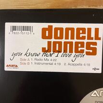 ドネルジョーンズ/DONELL JONES/YOU KNOW THAT I LOVE YOU/レコード/中古/DJ/CLUB/R&B_画像2